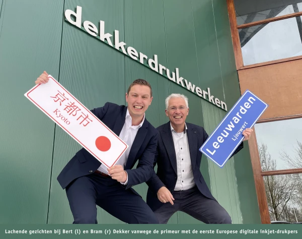 Europese primeur bij Dekker Drukwerken